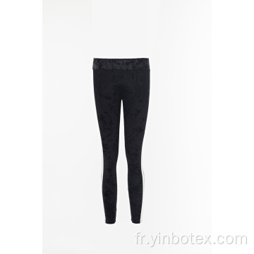 Pantalon slim en velours noir